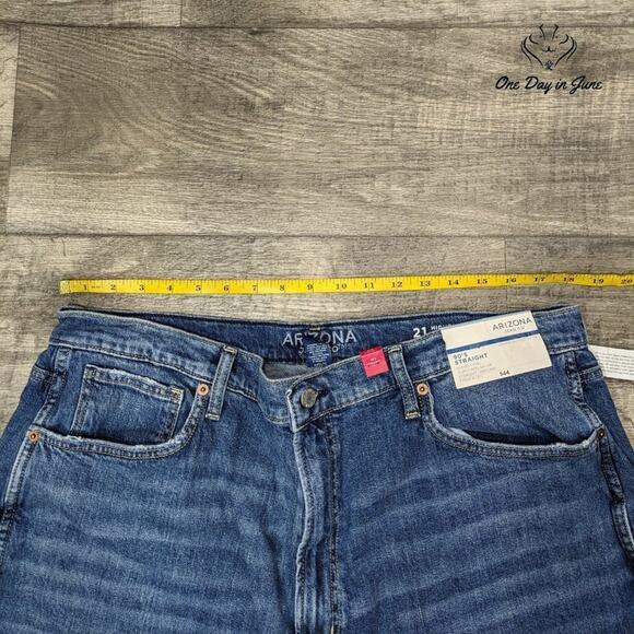 Arizona Jean Co. Juniors Highest Rise 90's Straight Jeans Size 21 - Picture 3 of 6